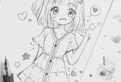 手绘简单漫画,趣味生活瞬间捕捉